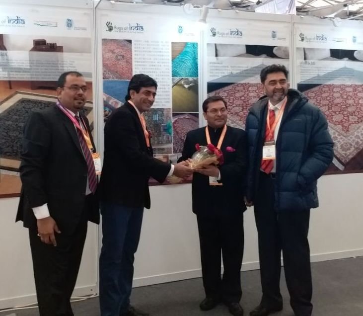 DOMOTEX asia/CHINAFLOOR .India Pavilion was Inaugurated by Consul General of India, 